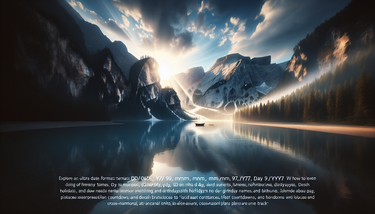 صيغ التاريخ العالمية: نفس الأرقام، يوم مختلف